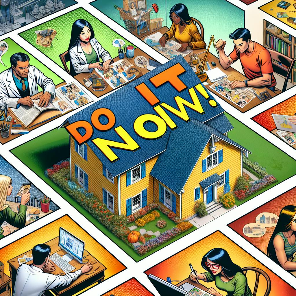 If you’re seeking a must-read Business team reviewing "Do It Now!" during a meeting about their efficiency